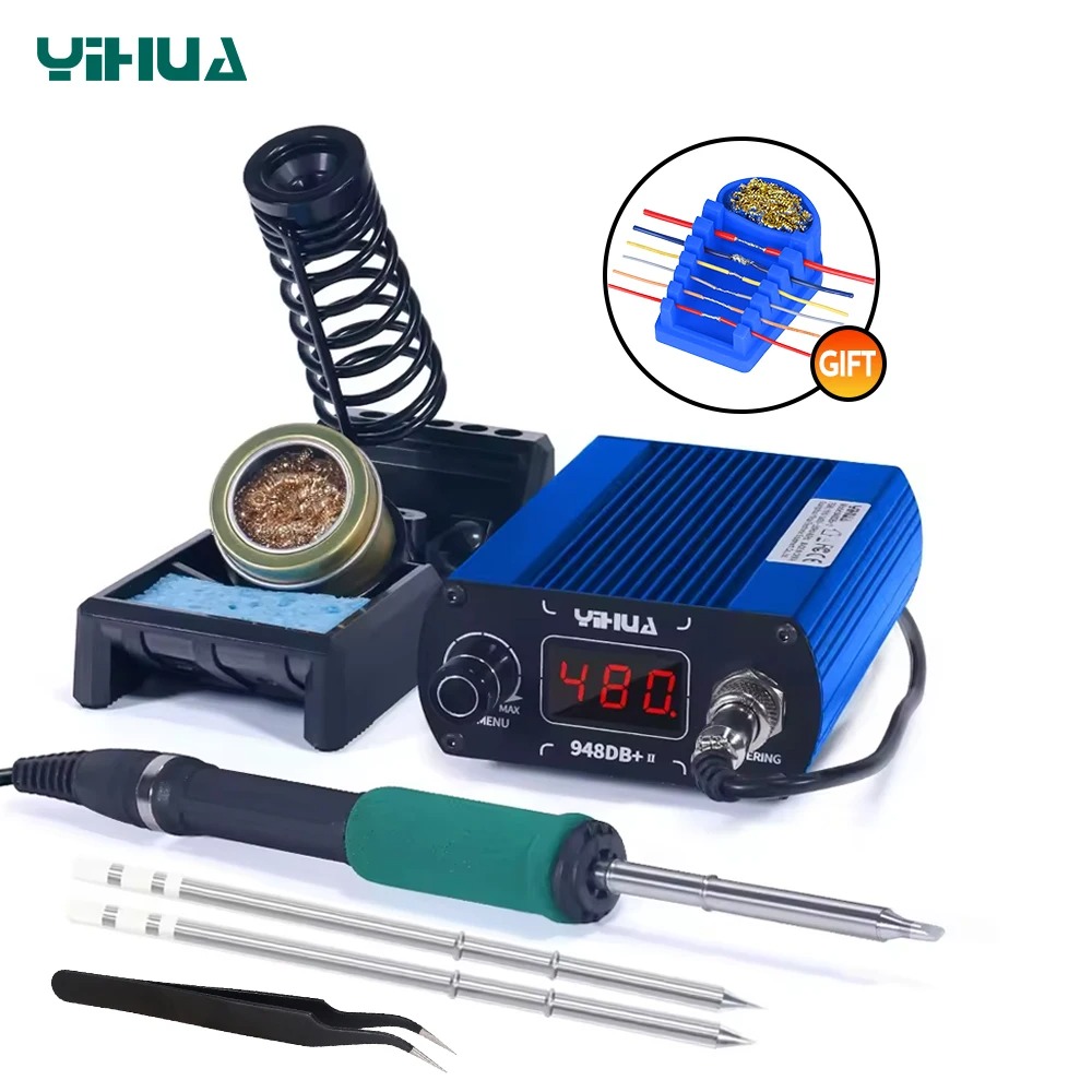 Diy Soldering Station No Electronics - YIHUA 948DB+-II 75W 빠른 가열 T12