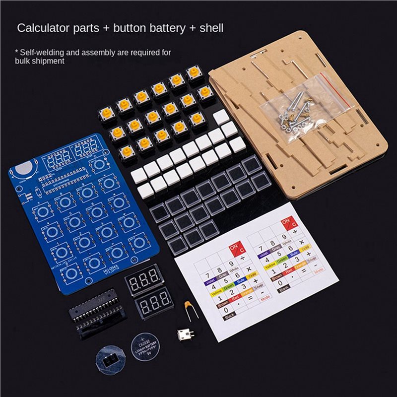 QWE-5X 계산기 DIY 키트 51 마이크로 컨트롤러 - Homemade Diy Electronics 리뷰 및 가격