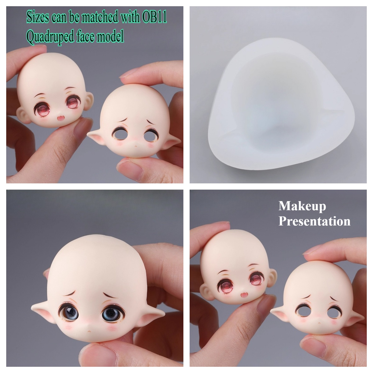 Q 스타일 엘프 귀 얼굴 실리콘 몰드 DIY 초경량 클 - Diy Q 리뷰 및 가격