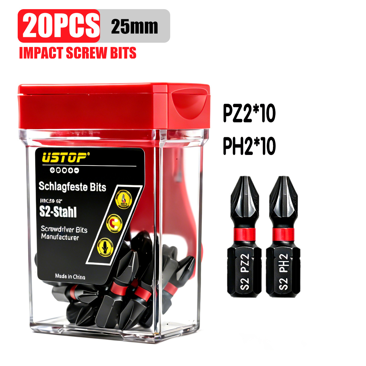 Ustop, Pz2 및 Ph2 임팩트 드라이버 비트 2 - Homemade Diy Electronics 리뷰 및 가격