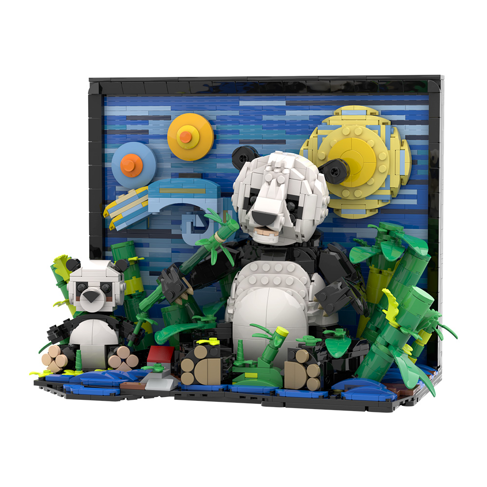 고브릭스 MOC 밴스 판다 블록 창의력 모델 3D 아트 - Diy Electronics Art 리뷰 및 가격
