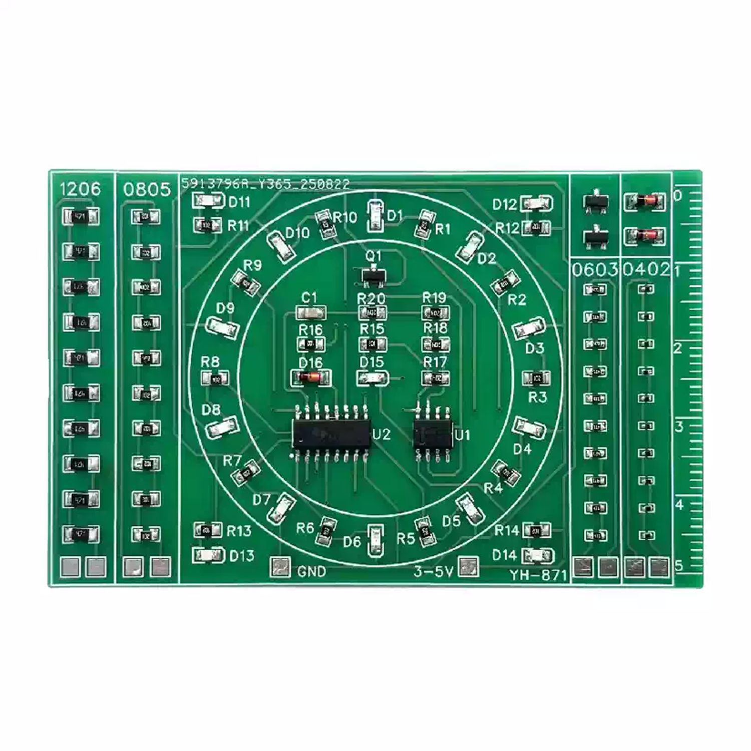 CD4017 러닝 LED 라이트 키트 SMD 납땜 연습 - Diy Electronics Projects For Beginners 리뷰 및 가격