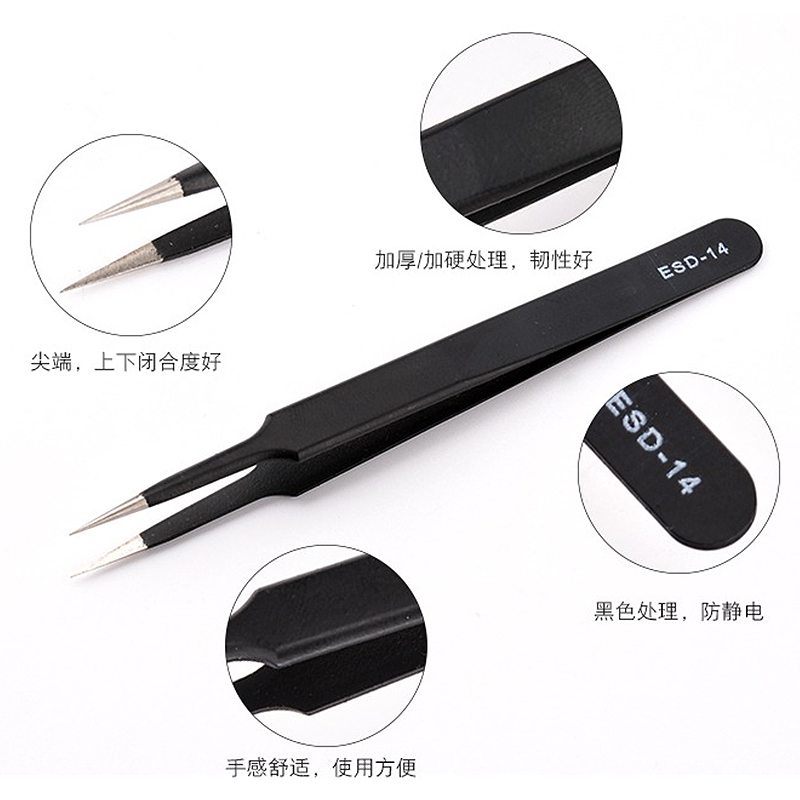정전기 방지 안전 Esd 스테인레스 스틸 정밀 곡선 핀 - Diy Home Electronics Lab 리뷰 및 가격