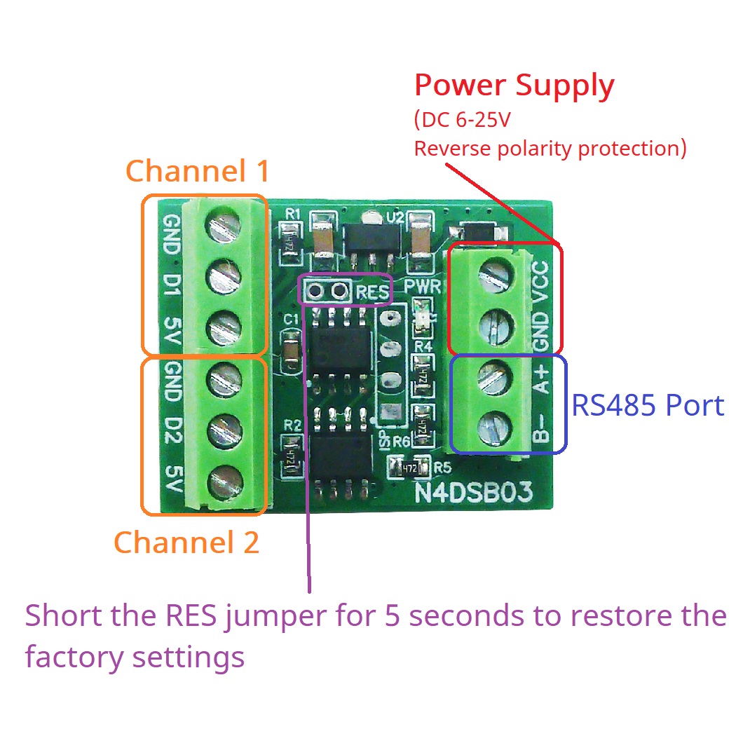 2CH RS485 Modbus -55 ~ +125C 온 - Ds18B20 Temperature Sensor 리뷰 및 가격