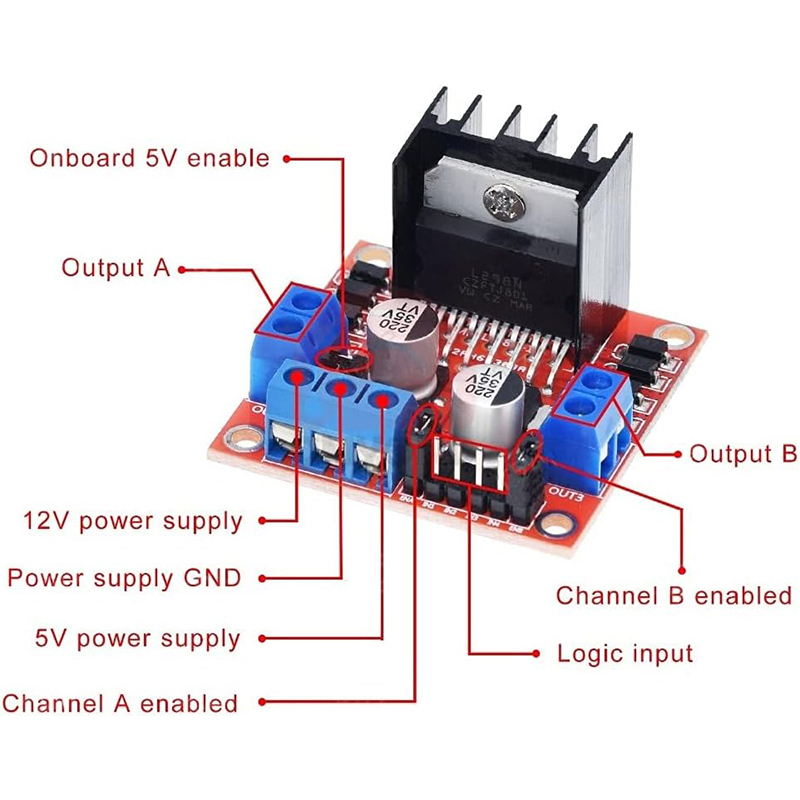 L298N 드라이버 보드 모듈 L298N 스테퍼 모터  - L298N Motor Driver 리뷰 및 가격