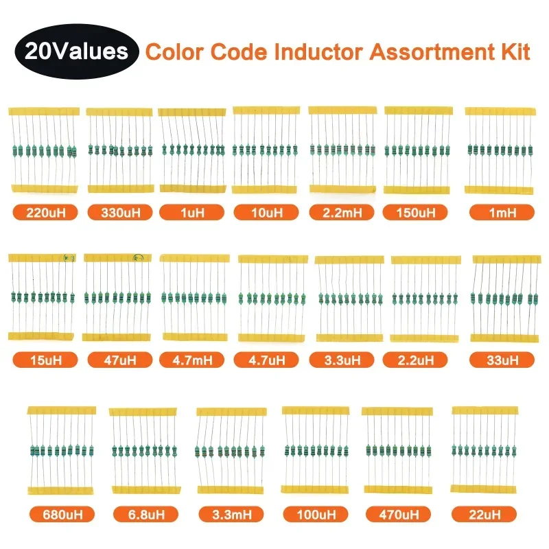 200개 1/2W 0410 컬러 링 인덕터 키트 1uH - Diy Electronics Repair Kit 리뷰 및 가격