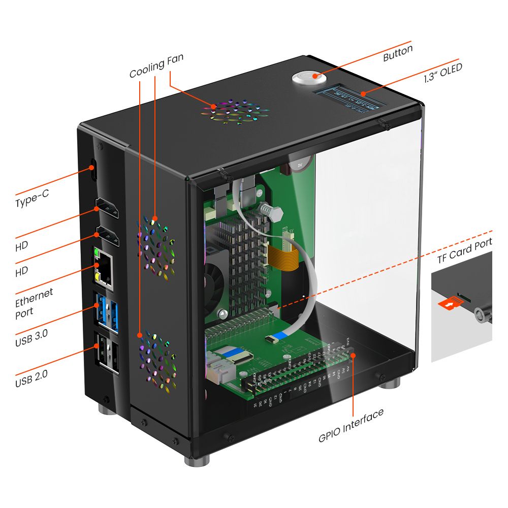 라즈베리 파이 5 케이스 보호 키트 (타워 쿨러 + 3 - Diy Electronics Raspberry Pi 리뷰 및 가격