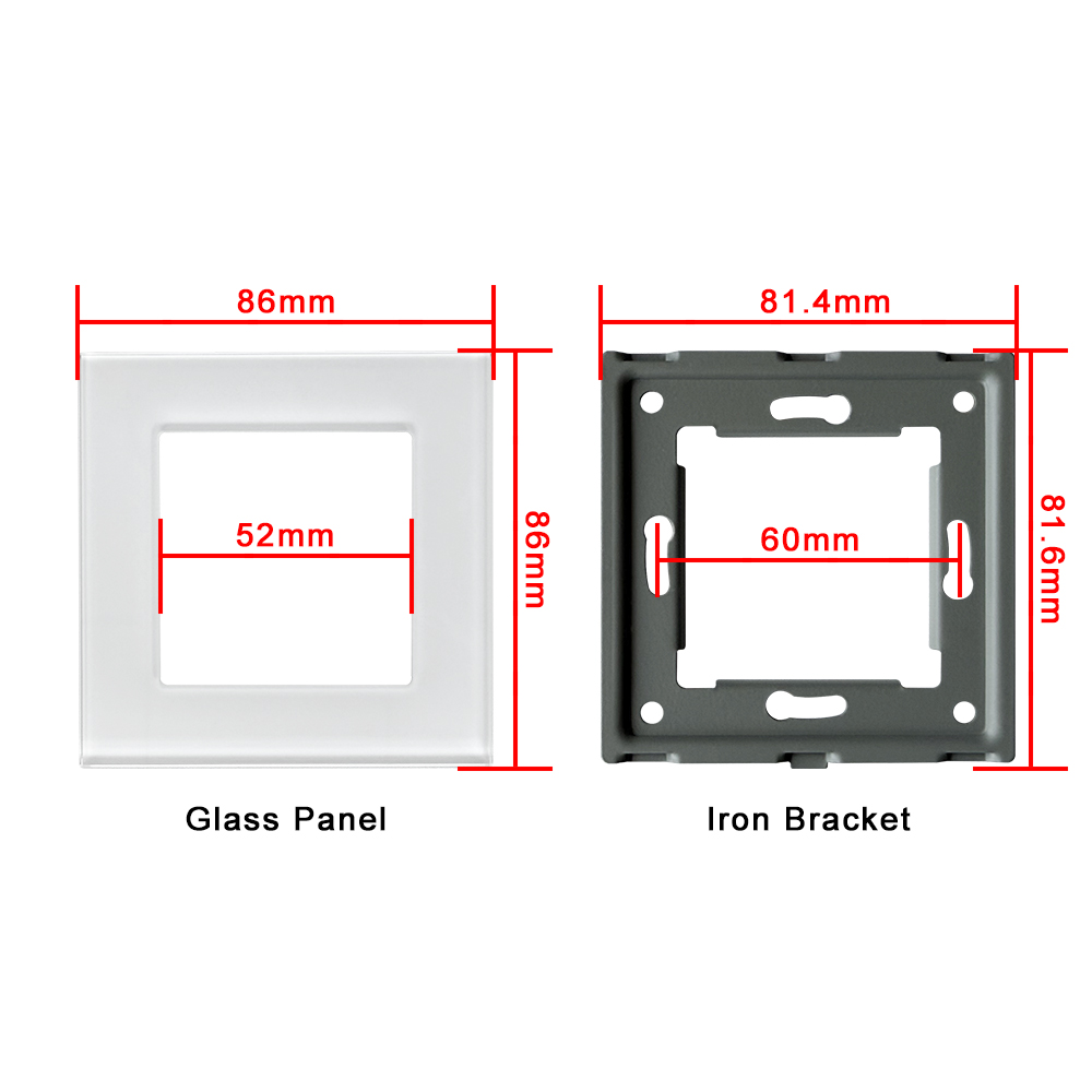 UBARO 86×86mm EU 소켓 DIY 키트, 유리 - Diy Q 리뷰 및 가격