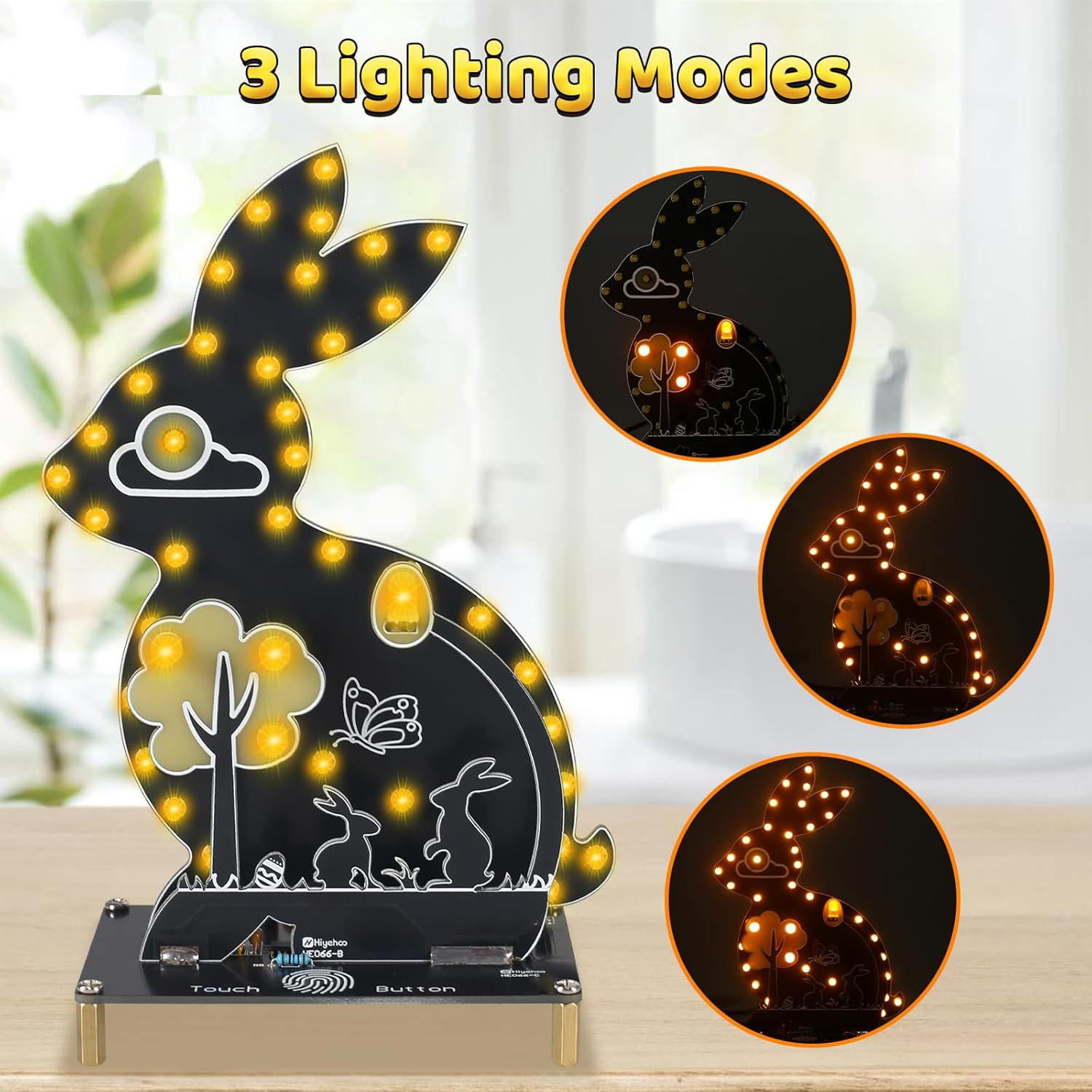 DIY 토끼 납땜 연습 키트 전자 토끼 야간 조명 터치 - Diy Electronics Projects For Beginners 리뷰 및 가격