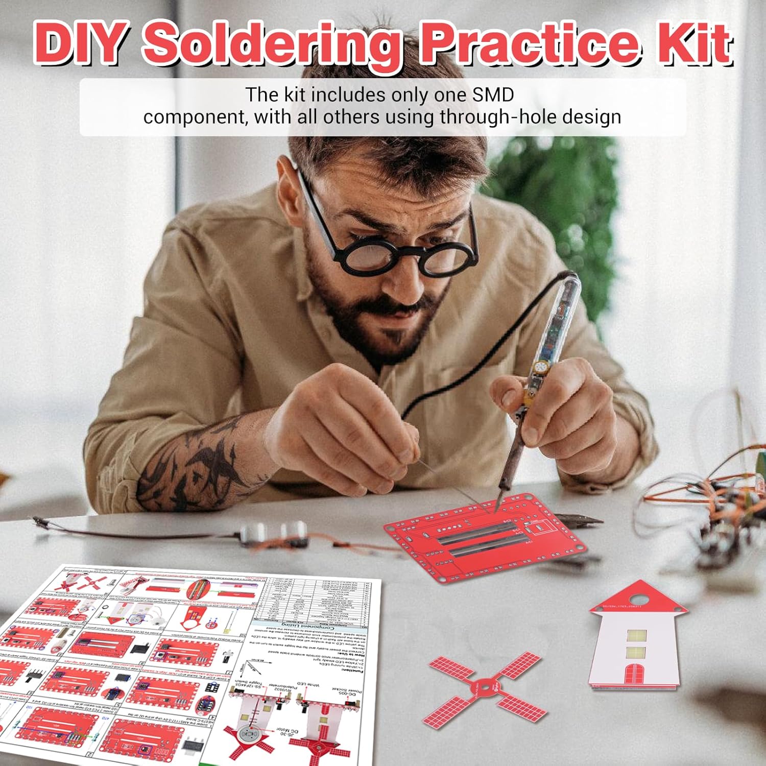 DIY 전자 풍차 키트 LED 깜박이는 빛으로 납땜 연 - Diy Electronics Projects For Beginners 리뷰 및 가격
