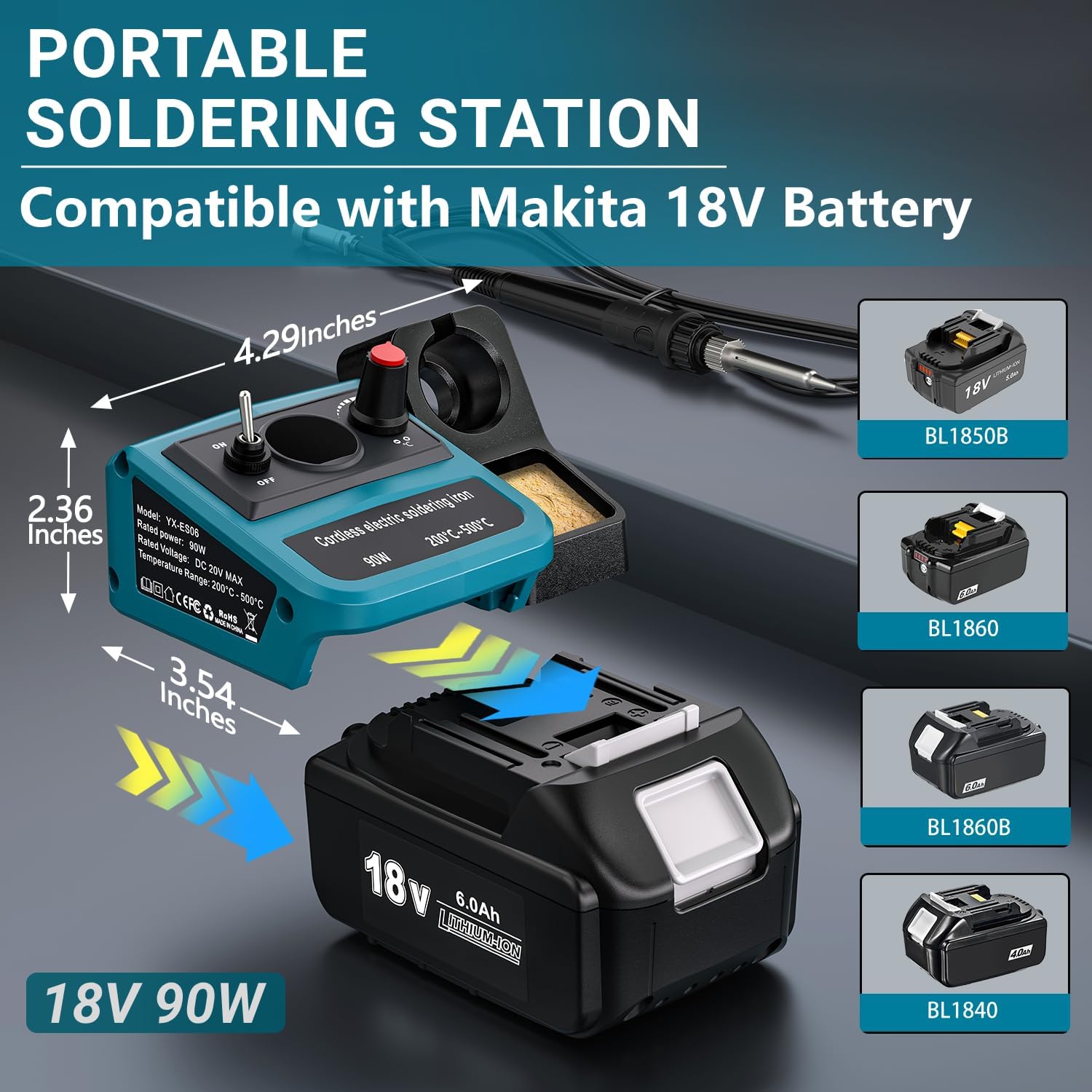 마키타 18V LXT 배터리용 90W LED 디지털 무 - Diy Electronics Repair Kit 리뷰 및 가격