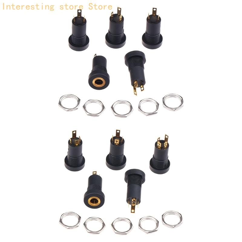 5Pcs 3.5Mm 뮤직 비디오 잭 소켓 골드 플레이트 - Diy Electronics Audio 리뷰 및 가격