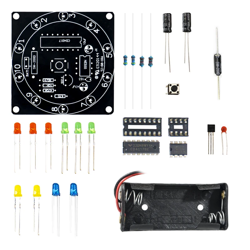 전자 행운의 바퀴 DIY 키트 - PCB 회로 기판 납 - Diy Electronics Projects For Beginners 리뷰 및 가격